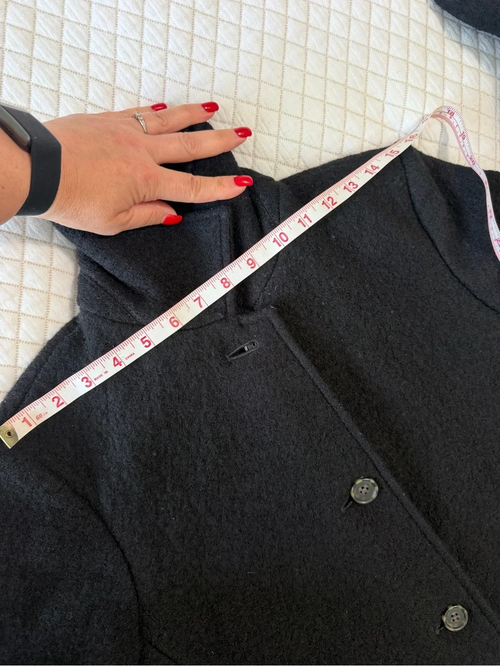 J.Crew Petite Car Coat Italian Boiled Wool Black 100% Wool 6P
